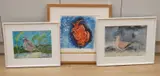 Swimming crab by Caroline Conran, mixed media, offered Dec 2024