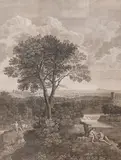 ‘Fresco in Palazzo Colonna by Gaspard Dughet, engraving, offered Dec 2024