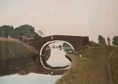 June Canal by Peter Brook, lithograph, sold Dec 2024