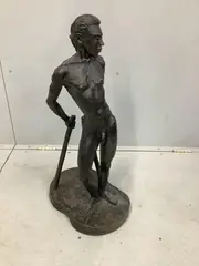 A bronzed composition sculpture by Norman Barrow, sculpture, offered Dec 2024
