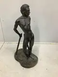A bronzed composition sculpture by Norman Barrow, sculpture, offered Dec 2024