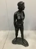 A bronzed composition sculpture by Norman Barrow, sculpture, offered Dec 2024