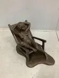 A bronzed composition sculpture by Norman Barrow, sculpture, offered Dec 2024