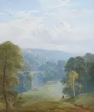 Knaresborough from Belton Fieldsoil on canvassigned and by George Blackie Sticks, 1893, oil on canvas, offered Dec 2024