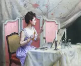 Untitled by Charles Henry Tenré, oil on canvas, sold Dec 2024