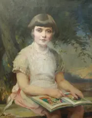 Untitled by John William Schofield, oil on canvas, offered Dec 2024