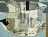 Untitled by Geoffrey Robinson, oil on canvas, sold Dec 2024