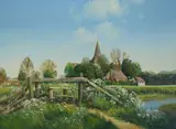 Coombe House by Frank Wootton, oil on canvas, offered Dec 2024