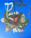 Generation - Orange Floater by Maurice Cockrill, 1999, oil on canvas, sold Dec 2024