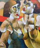 Before the Dance by Geoffrey Key, oil on canvas, offered Dec 2024