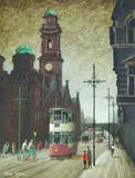 Oxford Street by Arthur Delaney, oil on board, sold Dec 2024