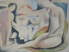 Untitled by Béla Kádár, lithograph, sold Dec 2024