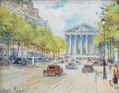 Le Madeleine by Charles Blondin, oil on canvas, sold Dec 2024