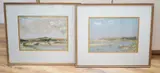 Shoreham scenes by Albert Ernest Bottomley, 1921, watercolor, offered Dec 2024