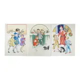s watercolours on card, Childrens by Rene Cloke, watercolor, sold Dec 2024
