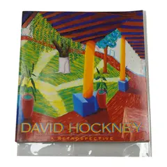 A Retrospective by David Hockney, watercolor, sold Dec 2024