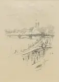 Savoy Pigeons by James Abbott McNeill Whistler, lithograph, offered Dec 2024