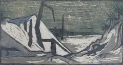 Colour etching by Bertil Landelius, etching, offered Dec 2024