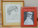 Virginia Woolf by Edgar Holloway, etching, sold Dec 2024