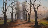 Large by Niels H. Christiansen, oil on canvas, sold Nov 2024