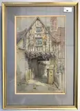 Abbot Reginald's Gateway by George F. Nicholls, watercolour, sold Jun 2025