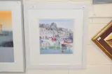 Reflections of Padstow III by Nicola Tilley, lithograph, sold May 2025