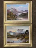 Highland Cattle by Wendy Reeves, oil on board, sold May 2025