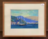 Italian Riviera by Liz Inwood, pastel, offered May 2025