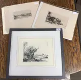 Omval Pres D by Rembrandt Harmensz van Rijn, etching, sold May 2025
