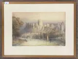 Windsor Castle by James Alphege Brewer, etching, offered May 2025