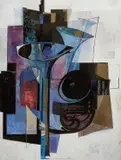 Harmony by Isa van der Zee, mixed media, sold May 2025