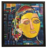 Lulu by Ann Marie Birkett, oil on board, sold May 2025