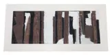 Screen by Frank Beanland, mixed media on paper, sold May 2025