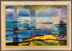 Cornwall: All Hallows by Martin Laurance, mixed media on canvas, offered May 2025