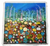 Untitled by Ted Stourton, acrylic on canvas, sold May 2025