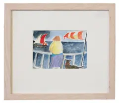 Looking out to Sea by Tessa Newcomb, watercolour, sold May 2025