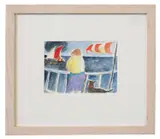 Looking out to Sea by Tessa Newcomb, watercolour, sold May 2025