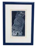 Chinese Owl by Nicholas Barnham, linocut, sold May 2025