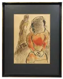 Tamar, Daughter in law of Judah by Marc Chagall, print (other), sold May 2025