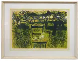 6x44 by Edwin La Dell, lithograph, sold May 2025