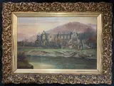 Tintern Abbey by George Wills Pryce, oil on canvas, sold Apr 2025