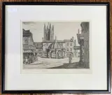 Colegate, Norwich by Henry James Starling, pencil, sold Apr 2025