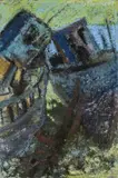 Carcass 6 by Gwilym Prichard, mixed media on card, sold Nov 2025