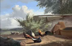 Untitled by Jef Louis Van Leemputten, 1866, oil on panel, sold Nov 2025