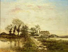 Untitled by Daniel Sherrin, oil on canvas, sold Nov 2025