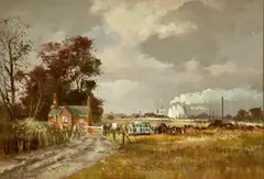 Near Selby by Roy Perry, oil on board, sold Nov 2025