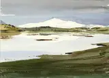 Snowdon from Ynys by Rob Piercy, watercolour, sold Nov 2025