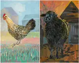 Black Ram by Alex Williams, oil, sold Nov 2025