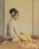Colour lithograph - Princess Saw Ohn Nyun by Gerald Kelly, lithograph, sold Nov 2025
