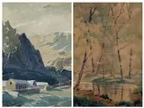 Untitled by Grainger Smith, watercolour, sold Oct 2025